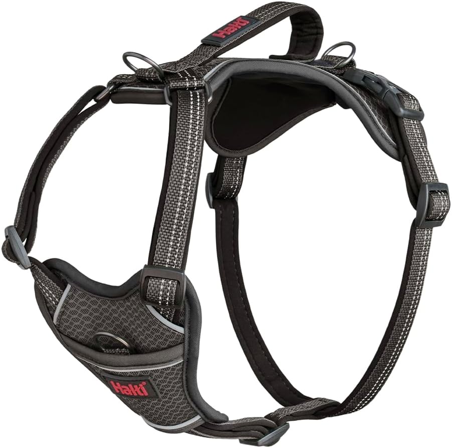 47103A Halti -  Anatomie Hundegeschirr mit Griff, Grau L