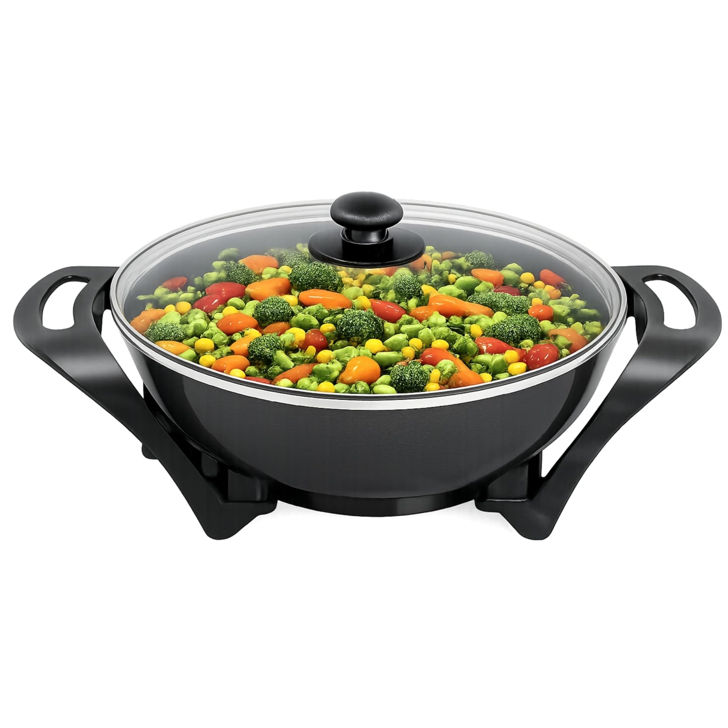 Elektrischer Wok mit einstellbarem Thermostat