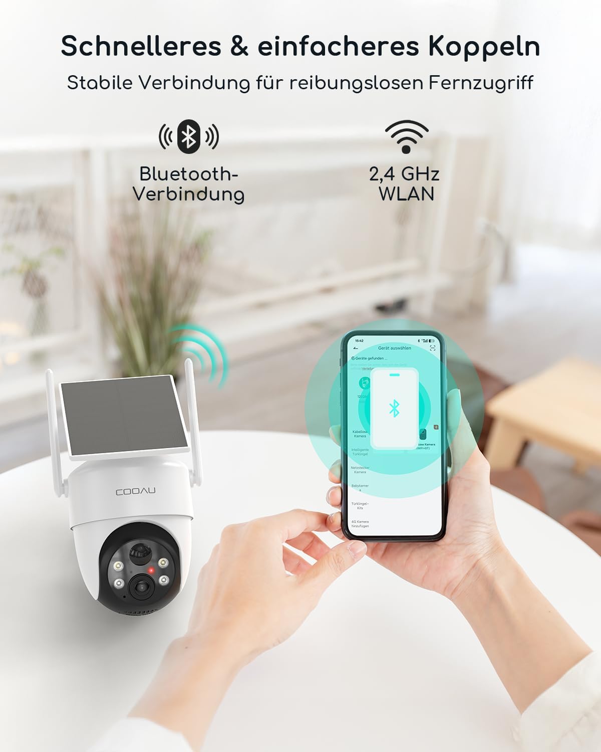 Überwachungskamera, Weiss 1 Packung