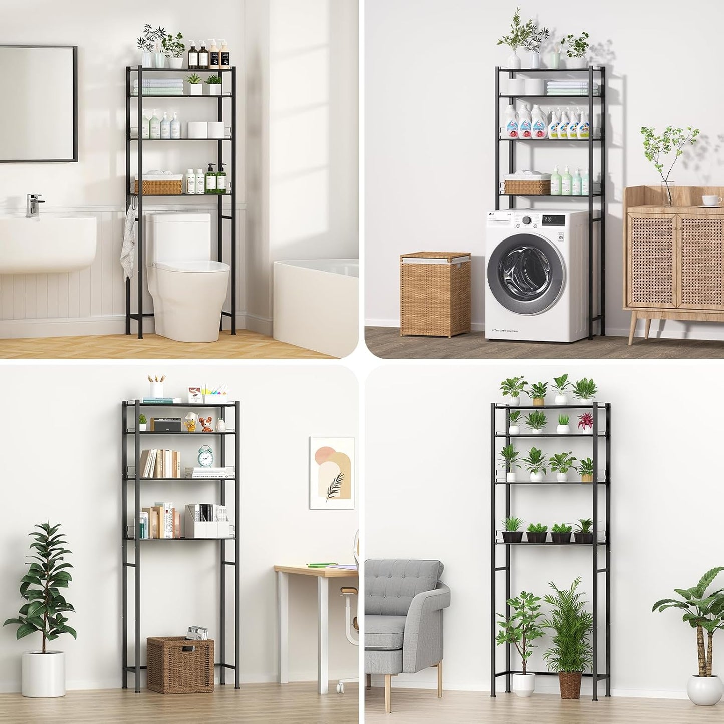 Waschmaschinenregal Überbauschrank 4 Ebenen