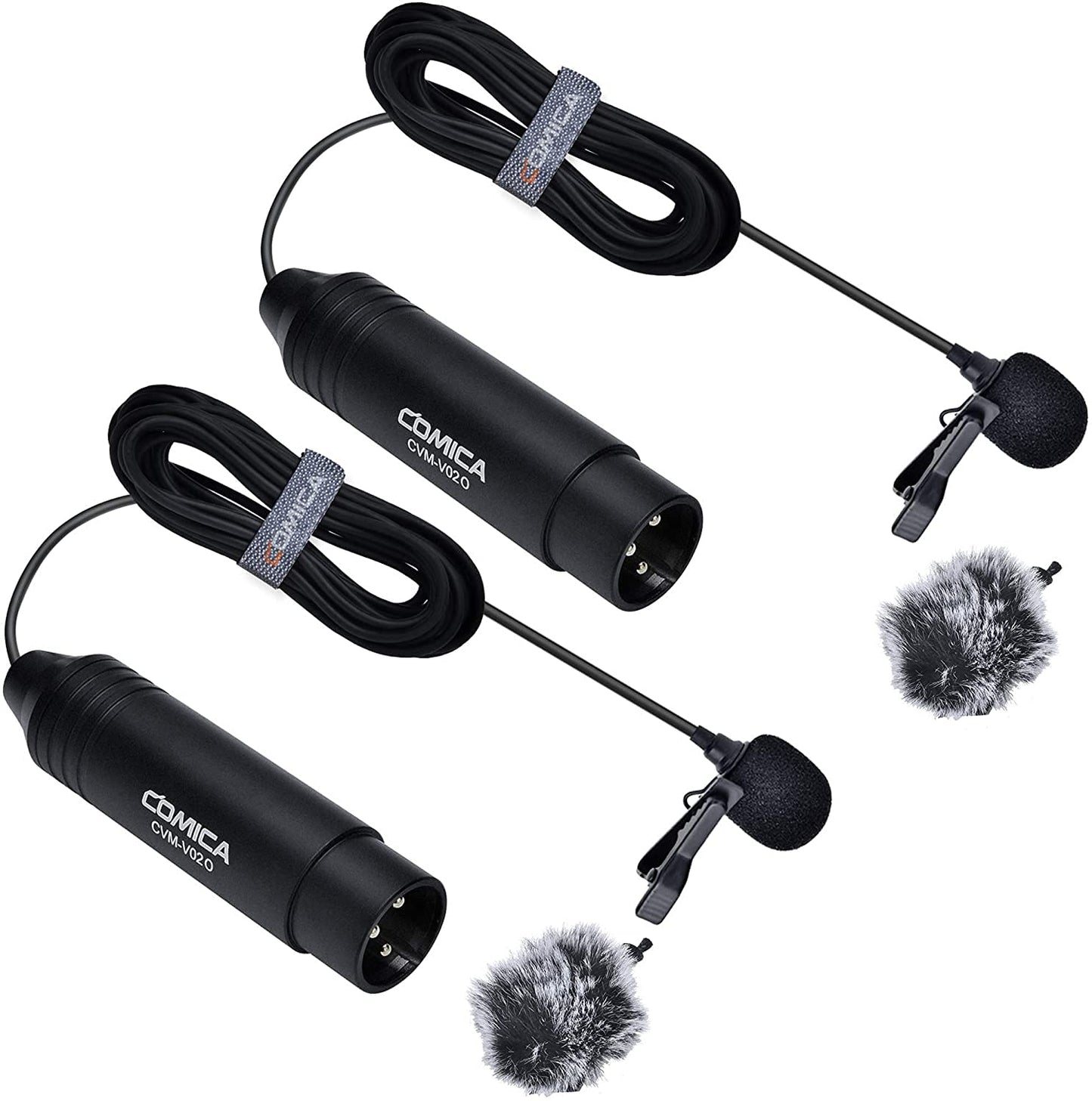 Omnidirektionales Lavaliermikrofon-Set mit XLR, Kugel 2P 4,5m