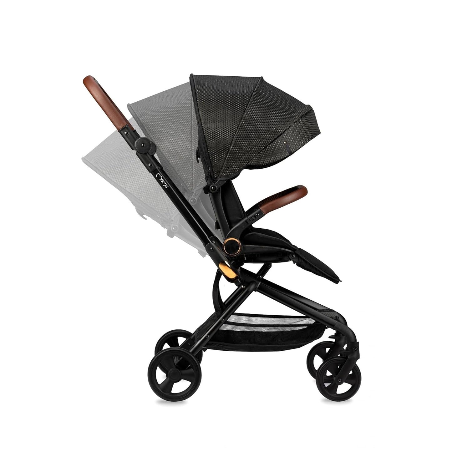 Klappbarer Buggy Adelle mit 360°-Sitz, Black-Gold