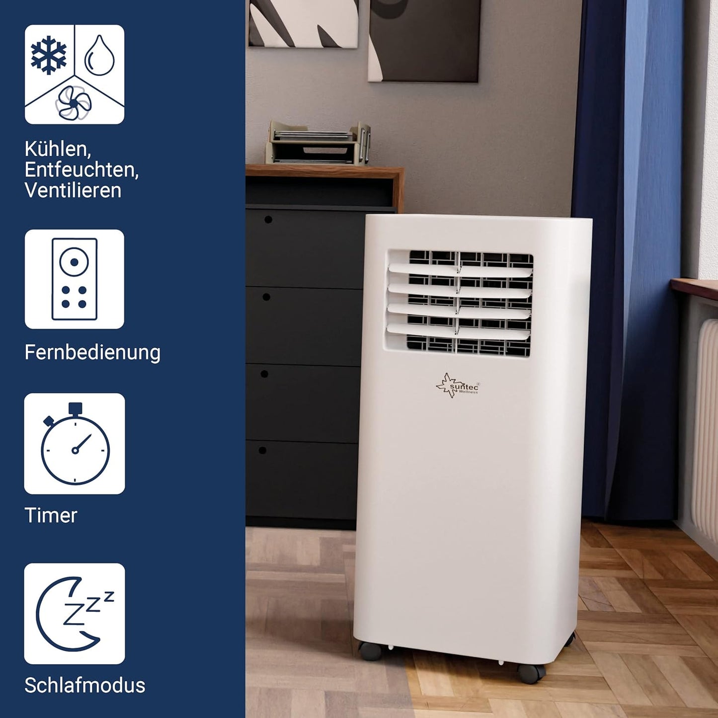 Mobiles Klimagerät Comfort 7.0 Eco mit App-Steuerung, 7K BTU|25m²|APP