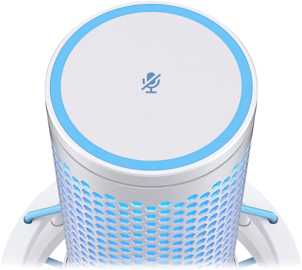 QuadCast 2 Frost USB-Mikrofon, QuadCast 2 Weiss