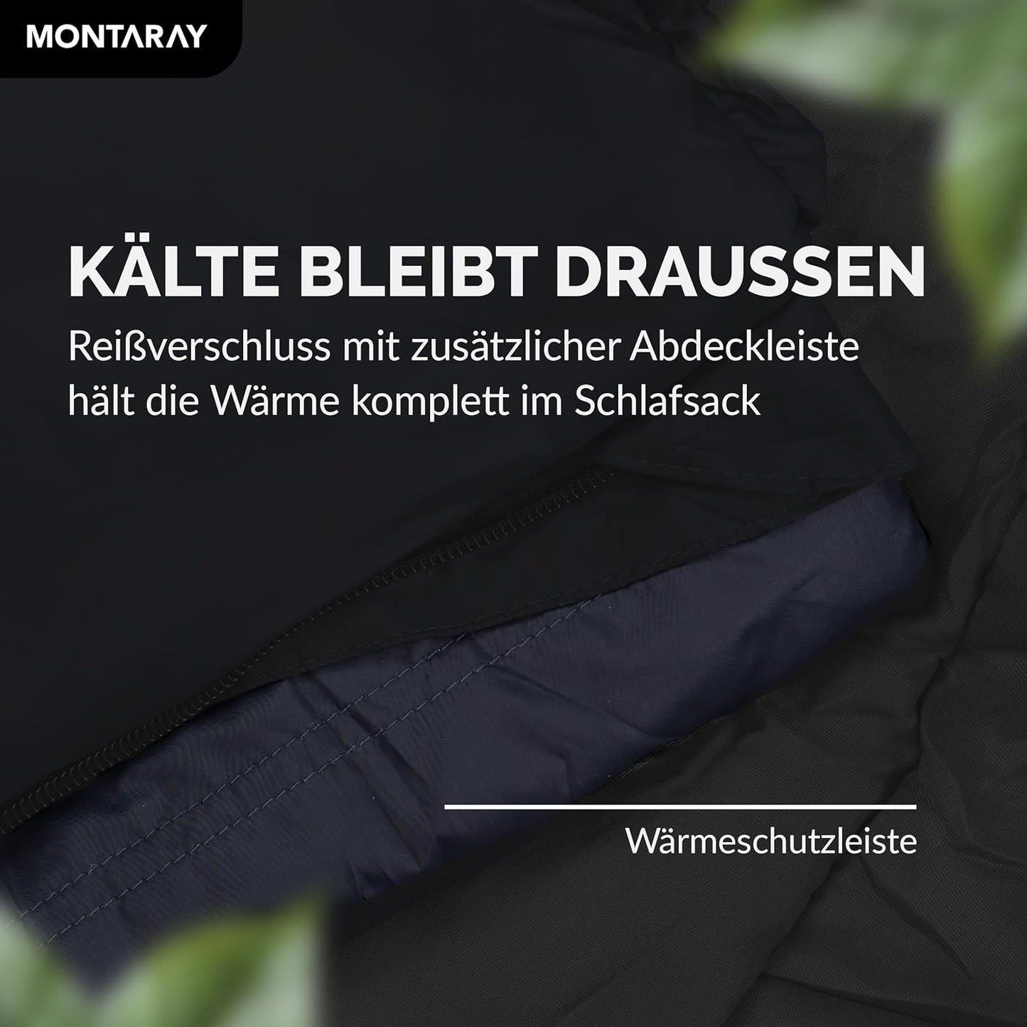 Mumienschlafsack mit Kissen, Blau