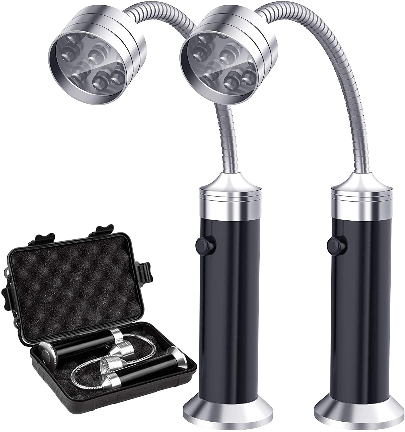 2-teiliges flexibles Grilllicht-Set, magnetisch