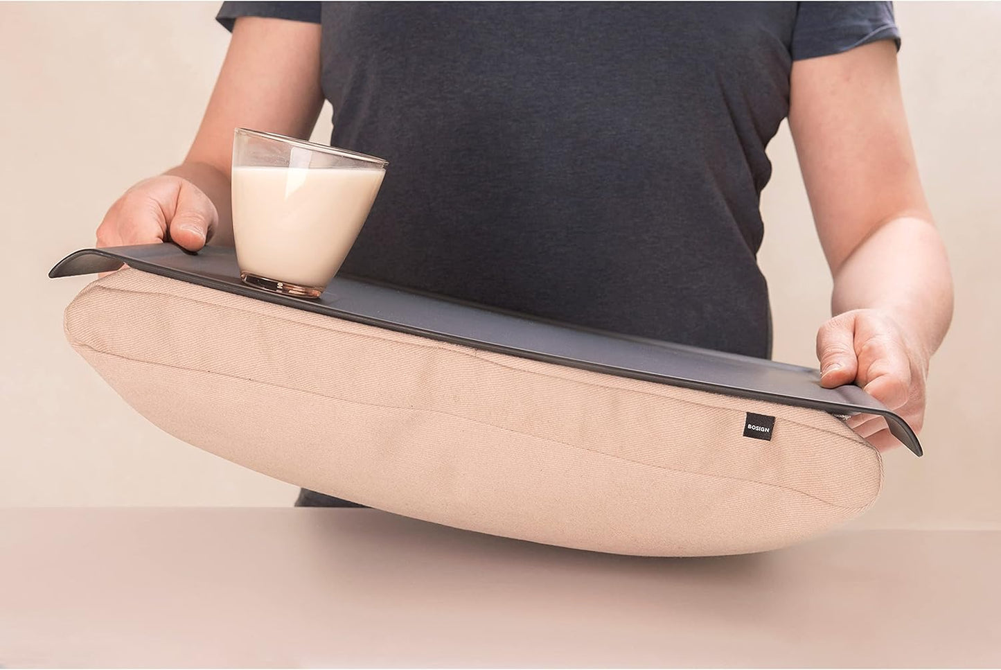 Knietablett mit Sitzsack-Kissen und abnehmbarem Bezug