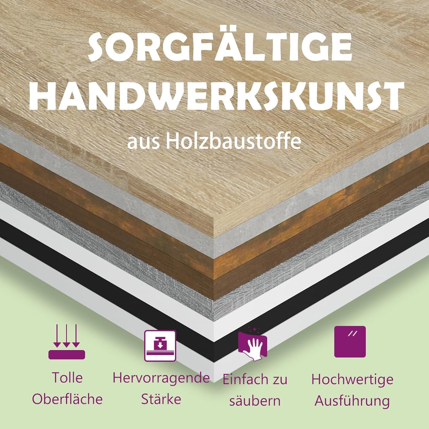 Couchtisch mit Schubladen, Sonoma Eiche 55 x 55 x 43 cm