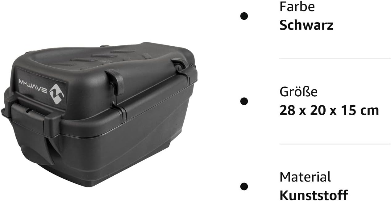 Fahrradkoffer Topcase, 28 x 20 x 15 cm