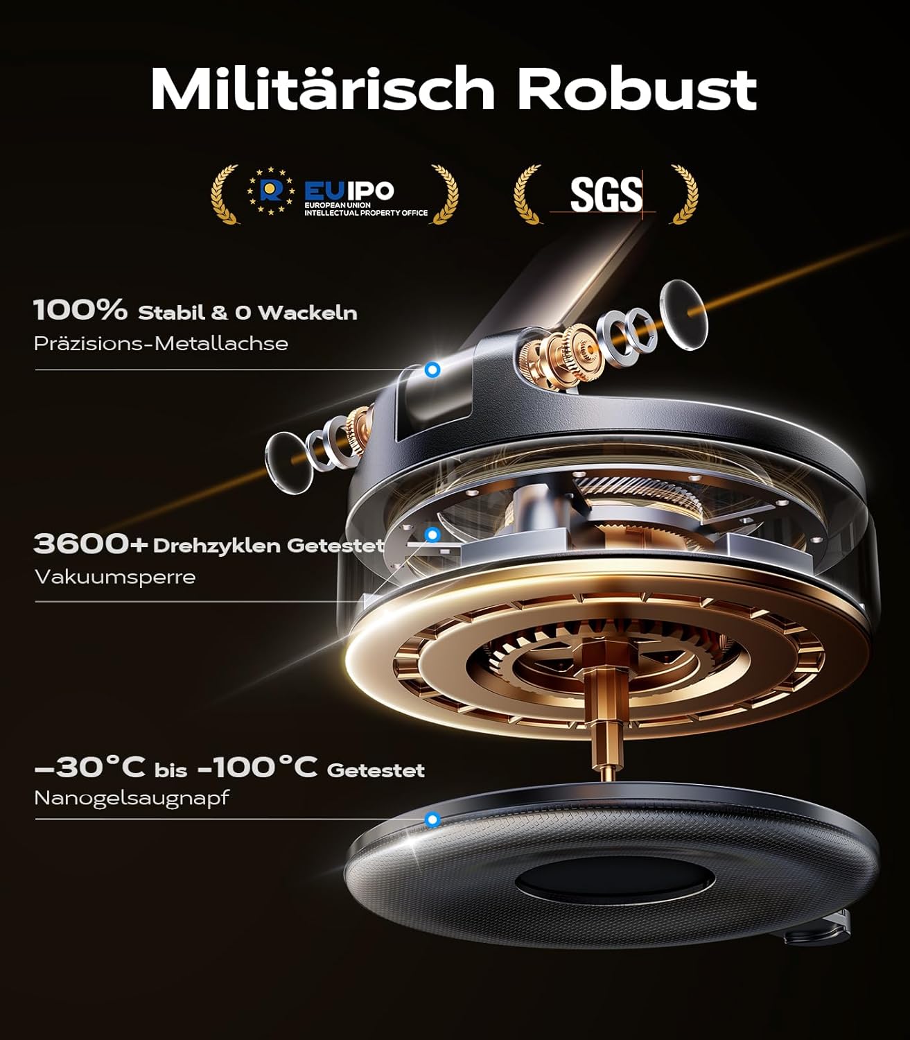 Magnetische Auto-Handyhalterung mit 360° Drehung