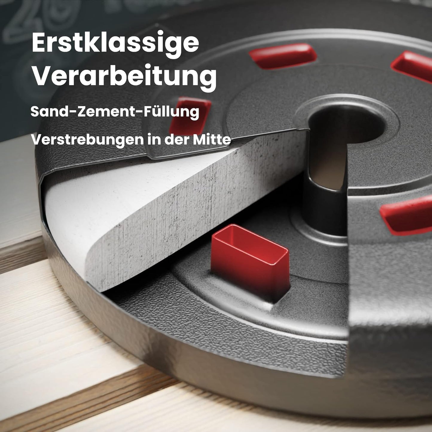 Hantelscheiben-Set (4 x 5 kg), 4 x 5 kg
