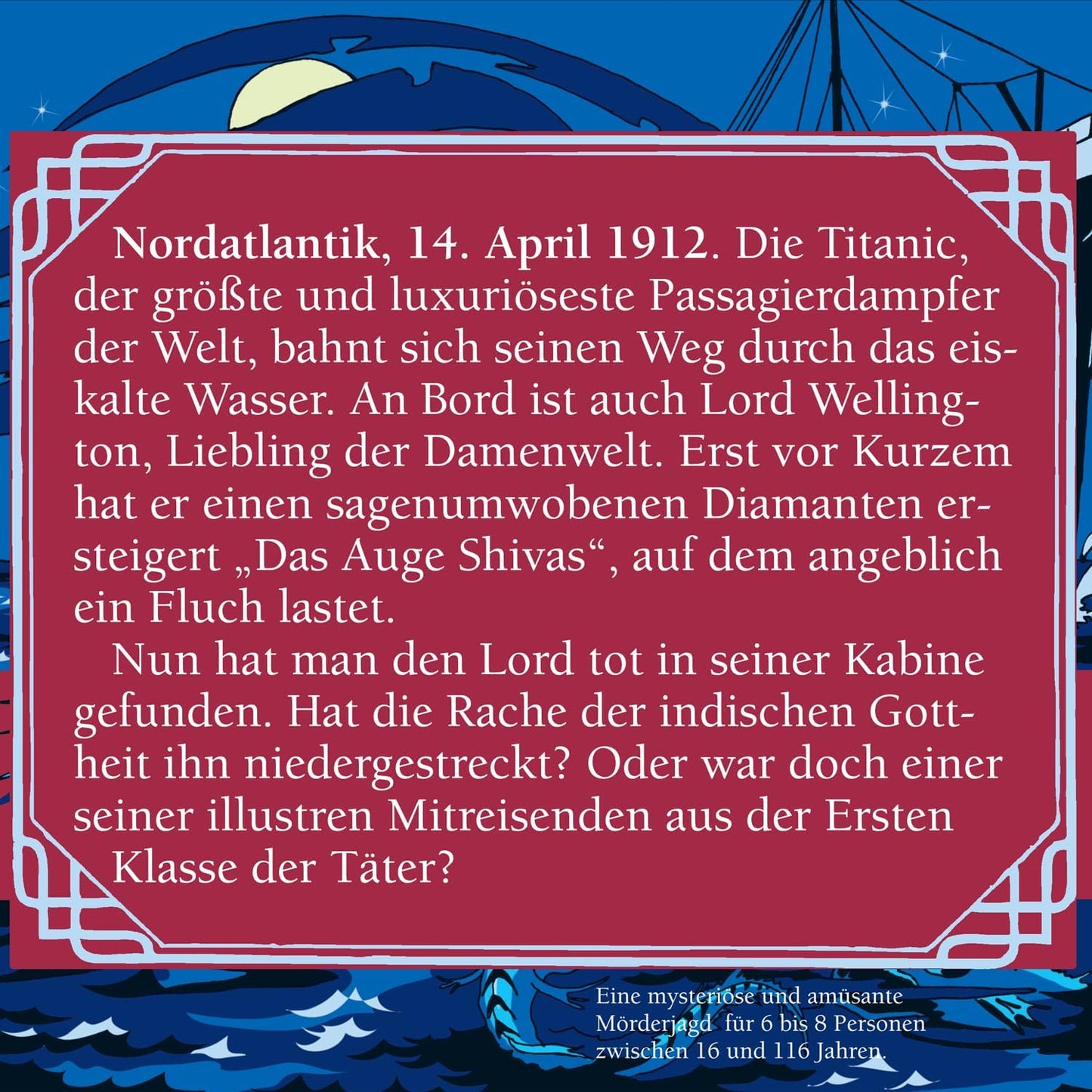 Mörderische Dinnerparty Totentanz auf der Titanic