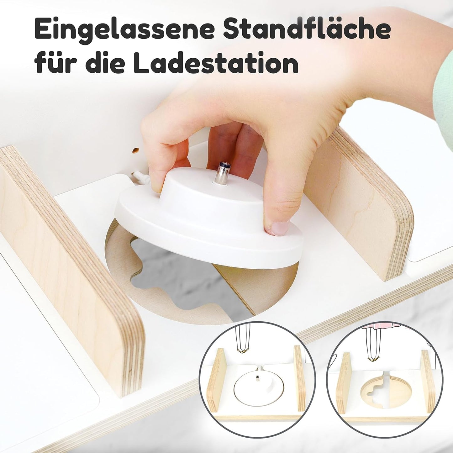 Kinder Regal für Toniebox, 58x53x15 cm (1er Pack) Blumenprinzessin