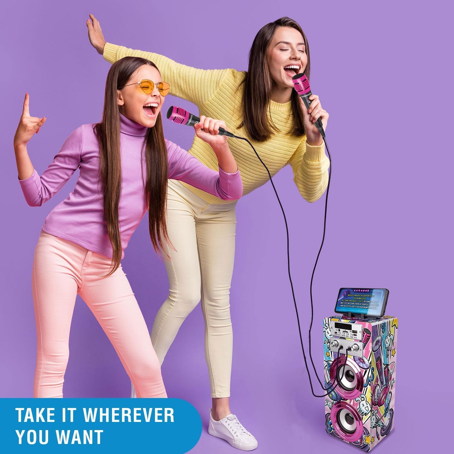 Karaoke-Maschine für Kinder mit Mikrofonen, Party Edition