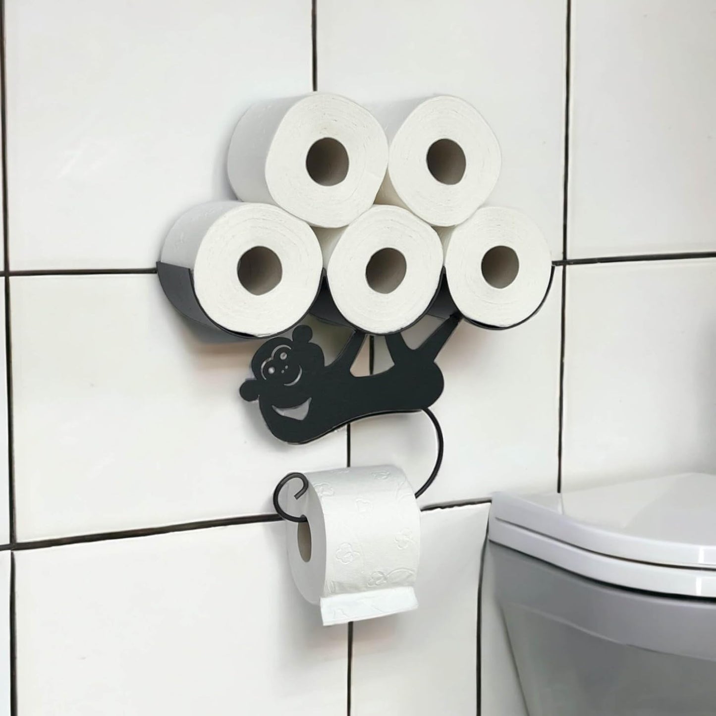 Toilettenpapierhalter mit Affen-Design
