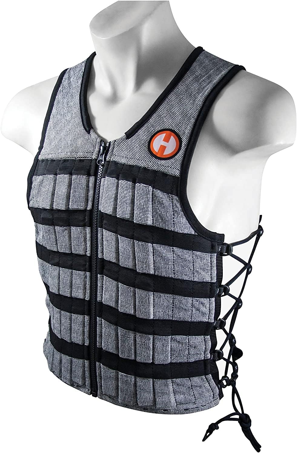 Hyper Vest Pro Gewichtsweste, Schwarz / silberfarben Large 10 lbs