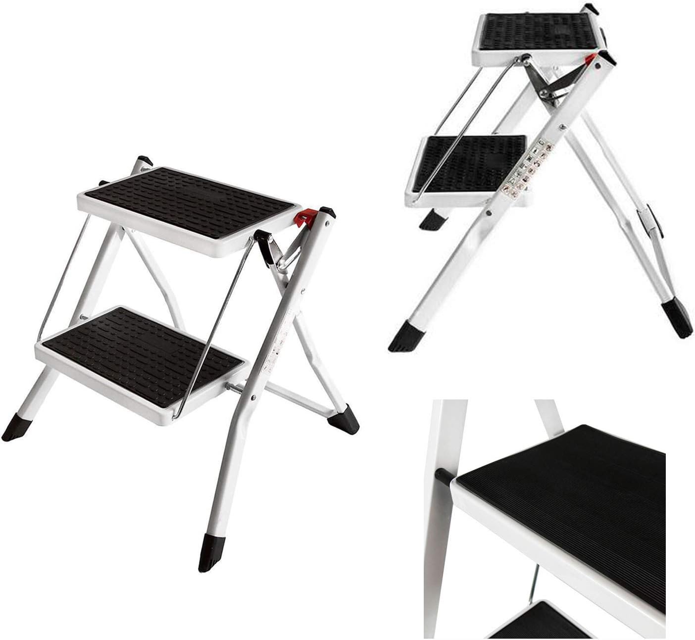 Sicherheits-Trittleiter Klappbar, 2 Stufen Mini