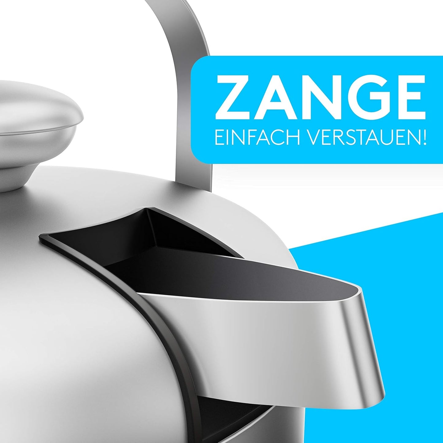 Eiswürfelbehälter mit Deckel und Zange, 1. Basic