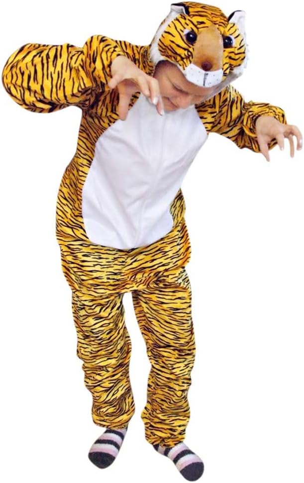 Tiger-Kostüm für Erwachsene, XL Mehrfarbig