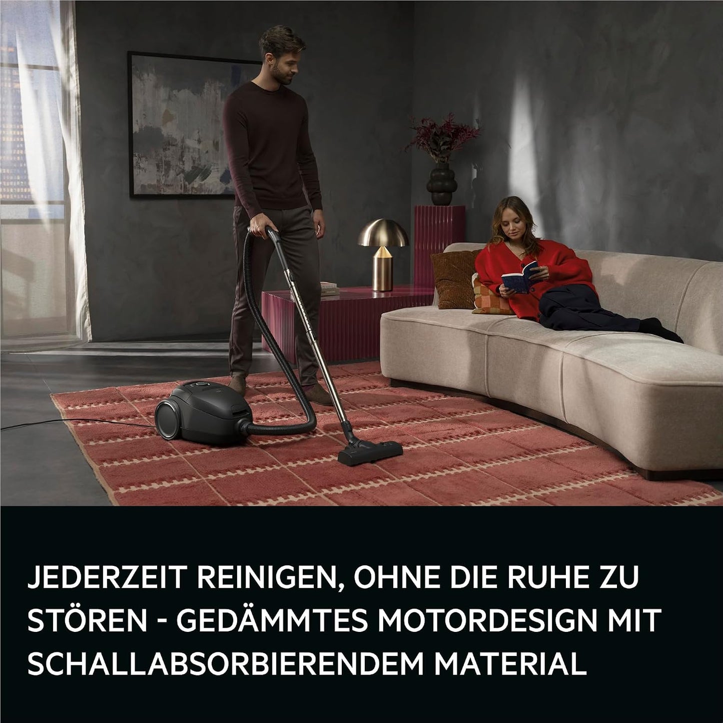 VX83-2EBR Staubsauger mit Beutel, leise 64 dB, HEPA-Filter