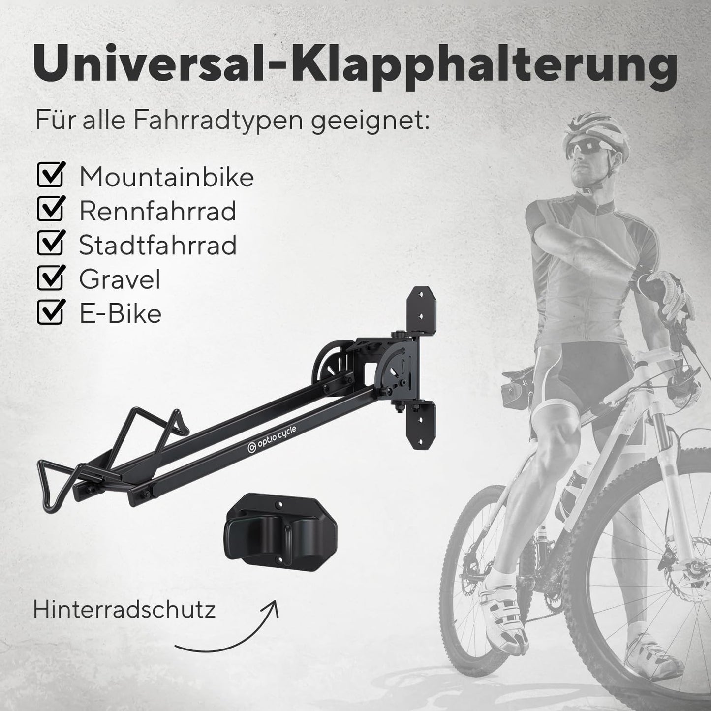 Velo-Wandhalterung, Fahrrad Aufhängung für die Wand