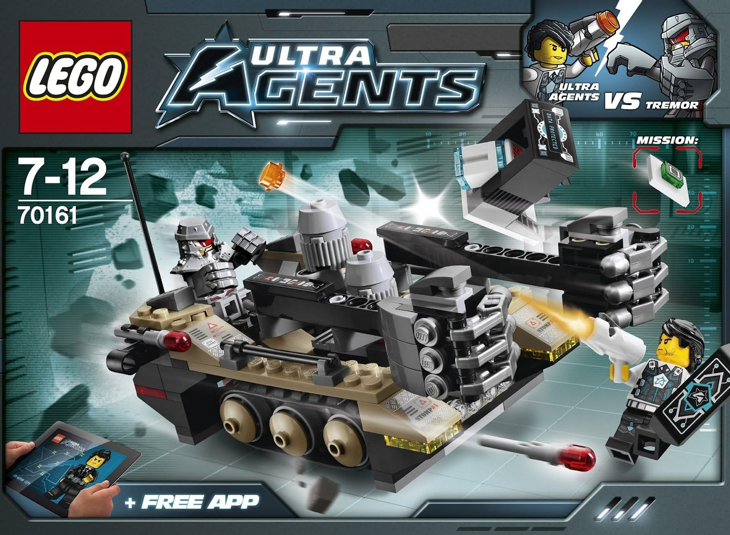 70161 Ultra Agents Tremors Kettenfahrzeug