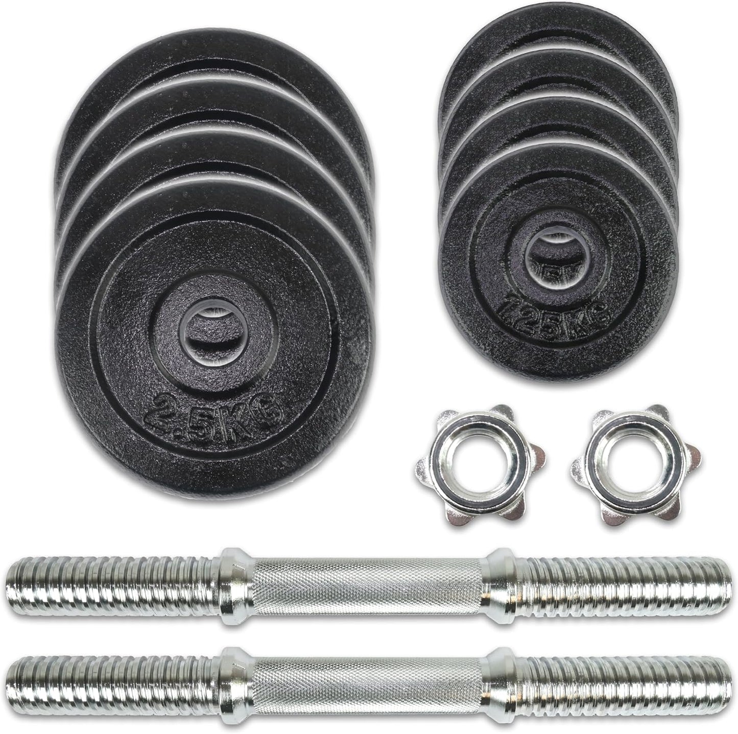 Hantelset 20 kg – im Koffer, KURZHANTEL SET 20KG + KOFFER