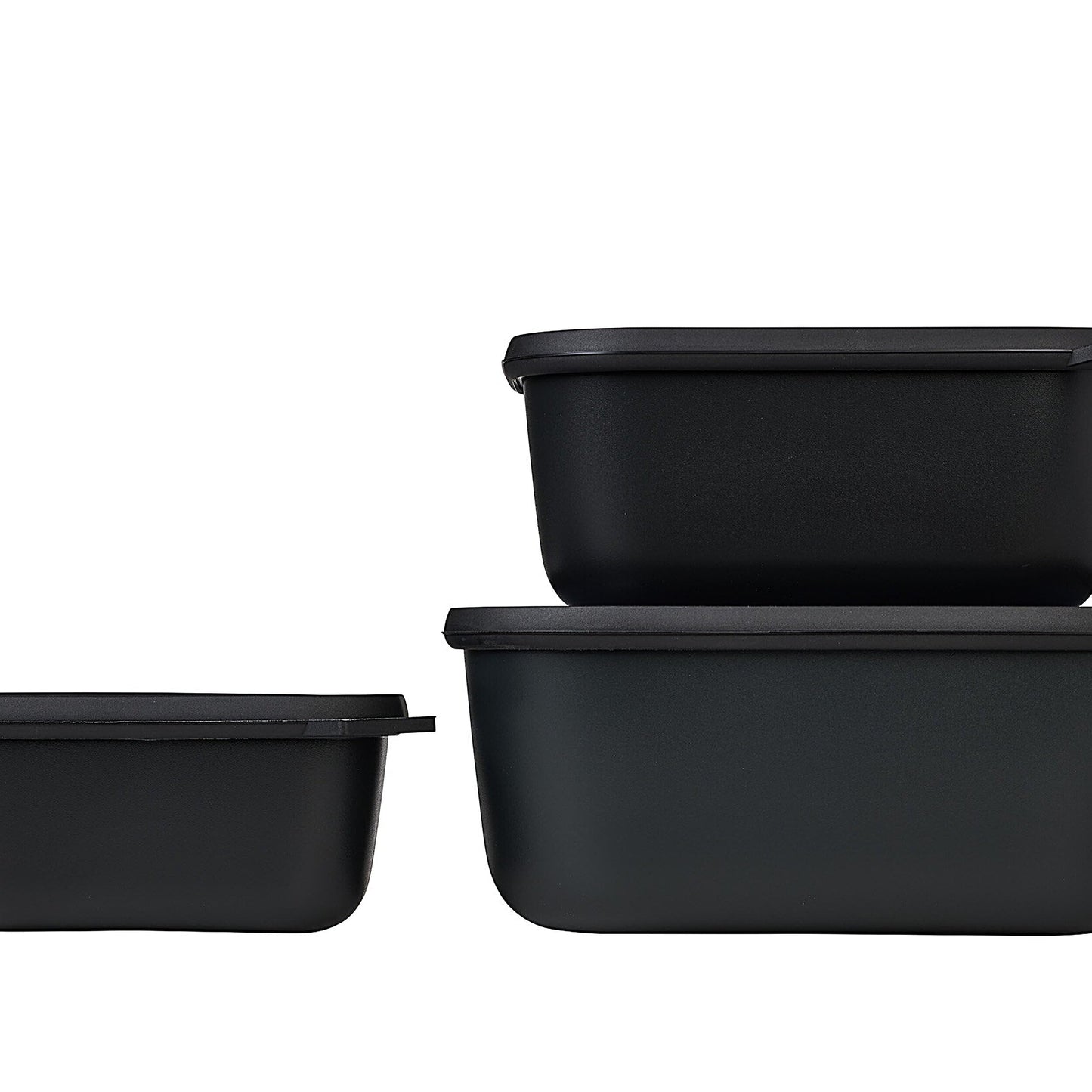 Frischhaltedosen Set 3-teilig, Nordic Black Set 3-teilig (750, 1500, 3000 ml)