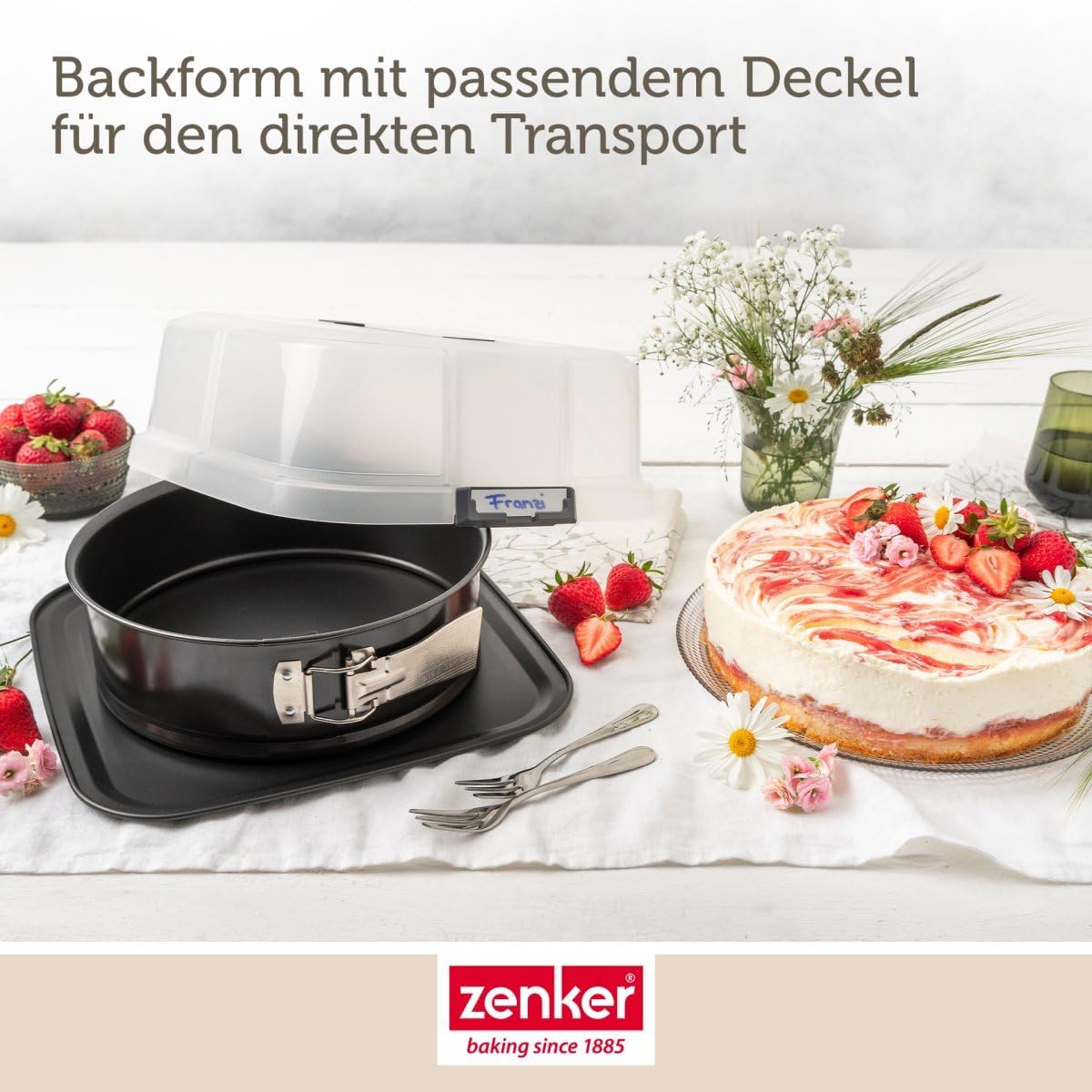 Click & Go 24er Springform mit Haube, 24er Springform mit Haube