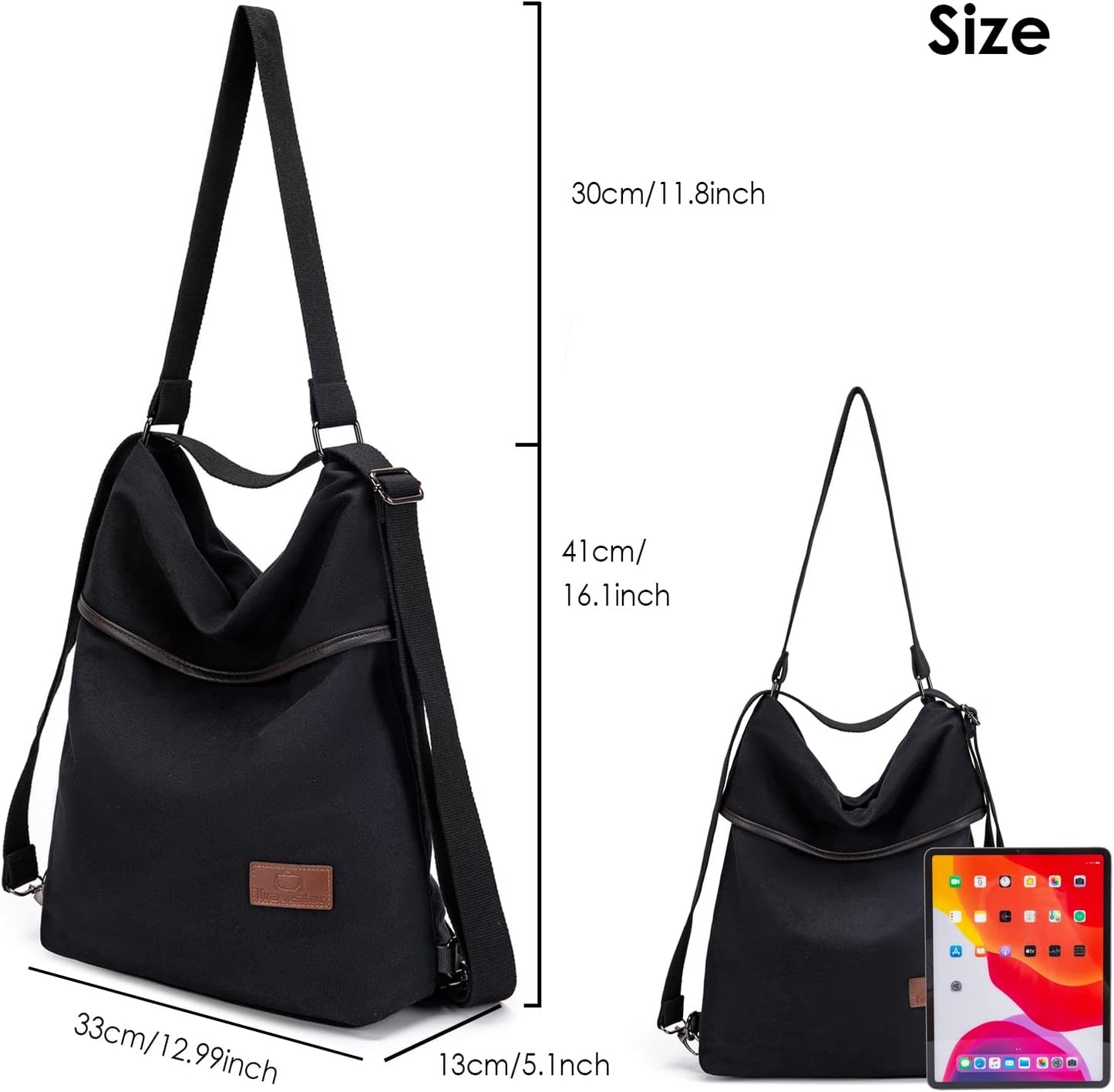 Schultertasche, L Grau