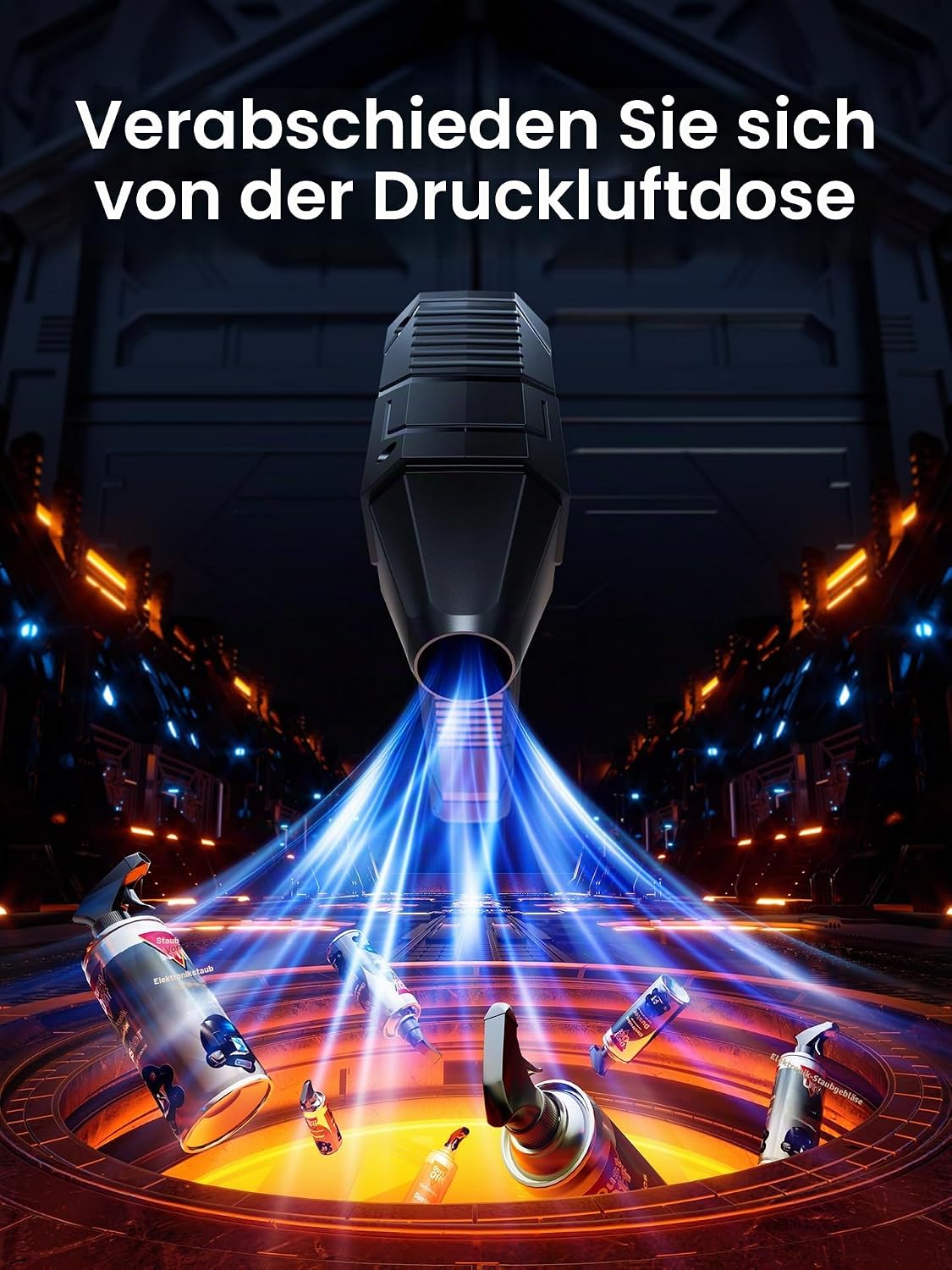 Hochgeschwindigkeits-Druckluftgebläse mit Akku und Reinigungsset, YMG-826