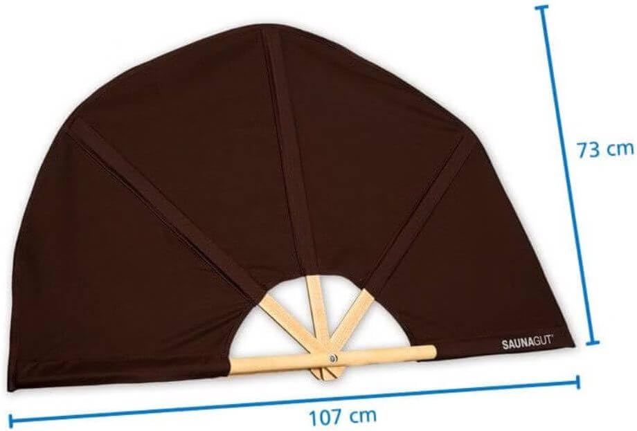 Sauna-Aufgussfächer, STANDARD Schwarz