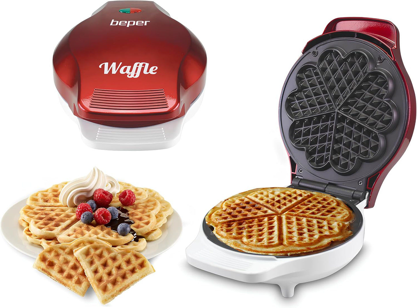Waffeleisen für 5 Waffeln