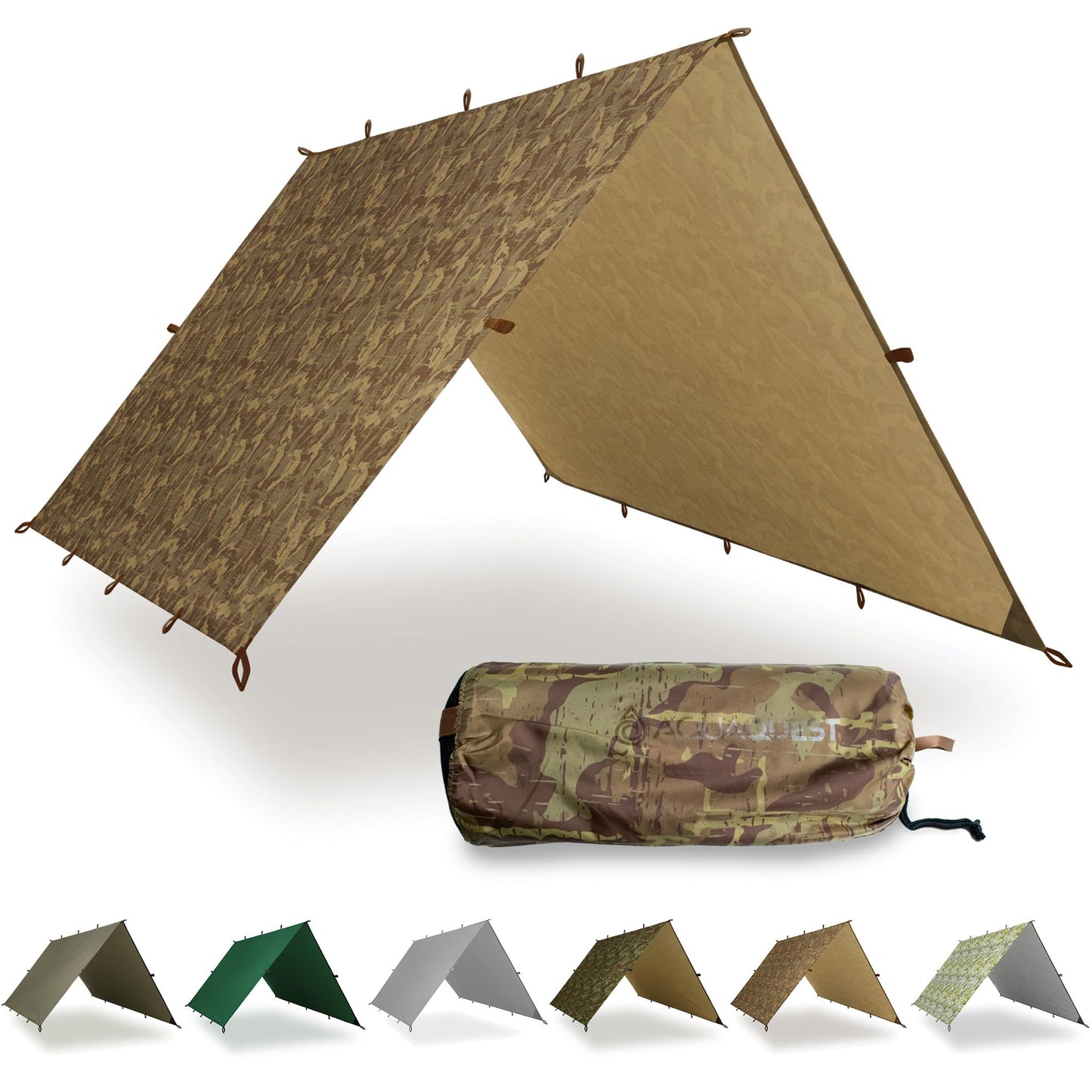 Wasserdichtes Tarp, 4,5 x 4, 5 m Wahre Gelande-tarnung