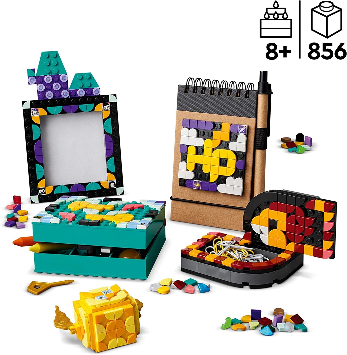 41811 DOTS Hogwarts Schreibtisch-Set, Konstruktionsspielzeug, Single