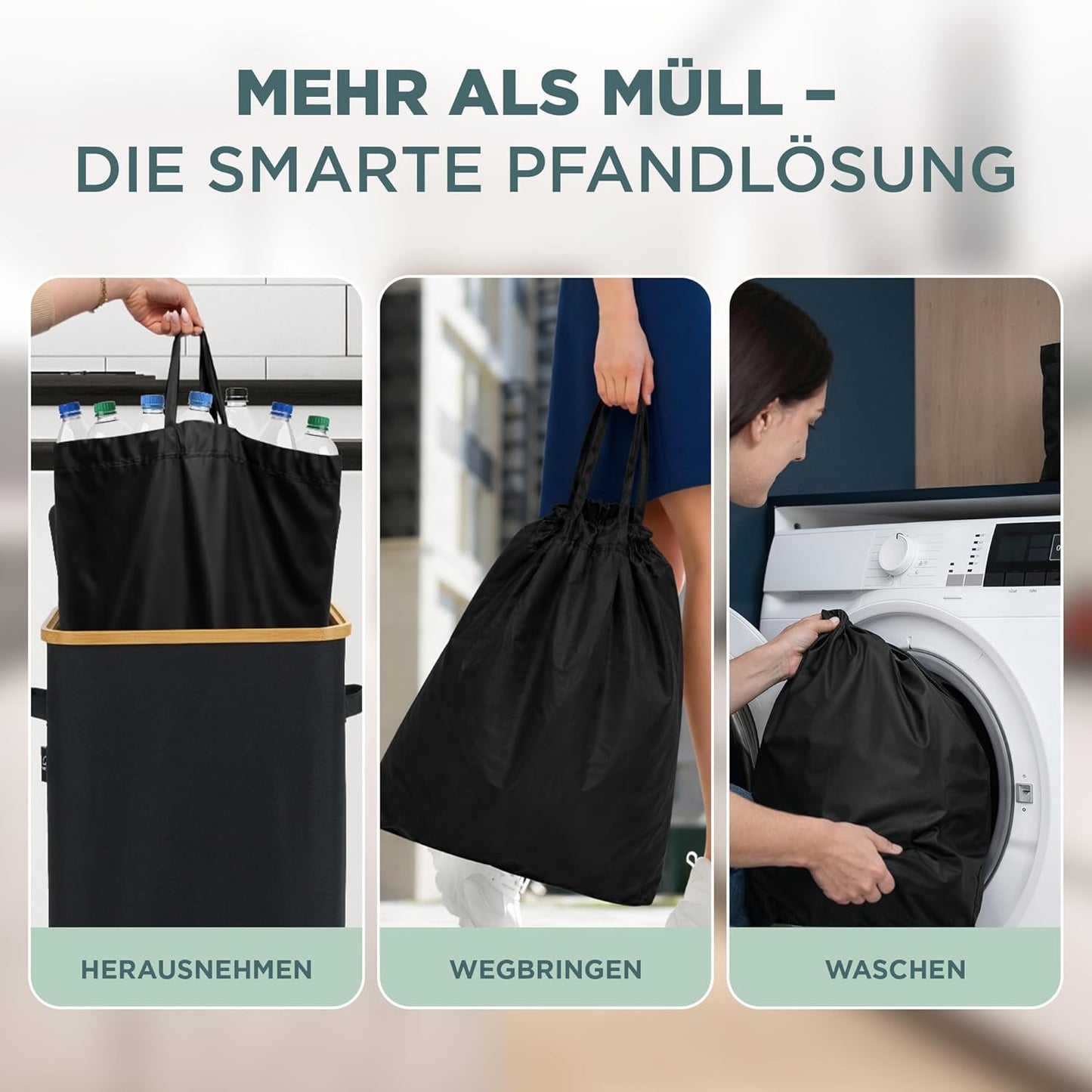 Müllsackständer mit Deckel