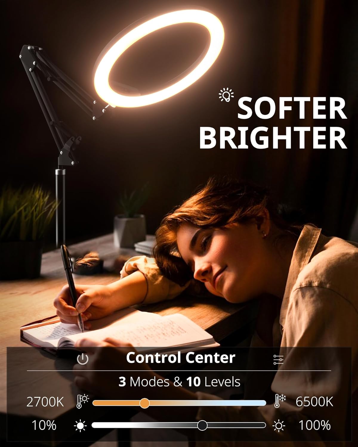 Ringlicht mit Stativ und Handyhalterung