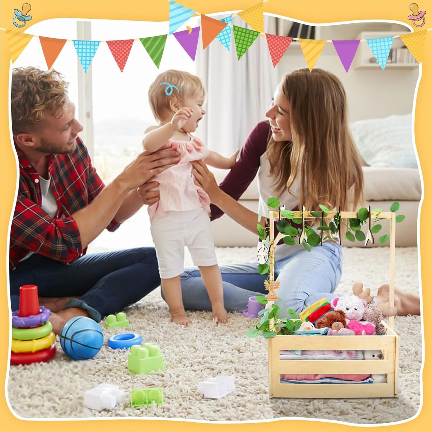 Baby-Geschenkkorb mit Griff