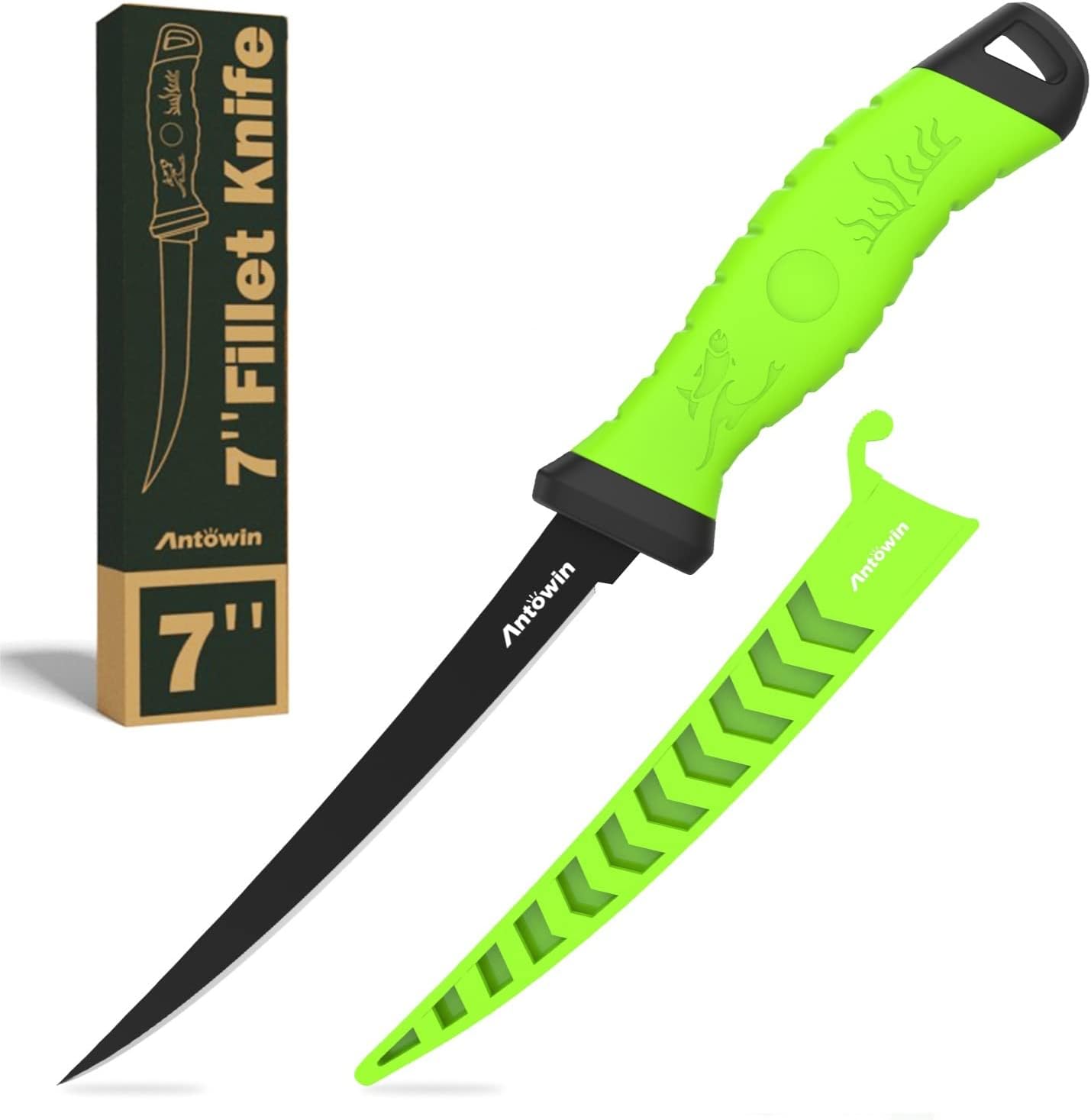 Filetiermesser Set mit Messerschärfer, 17.8cm