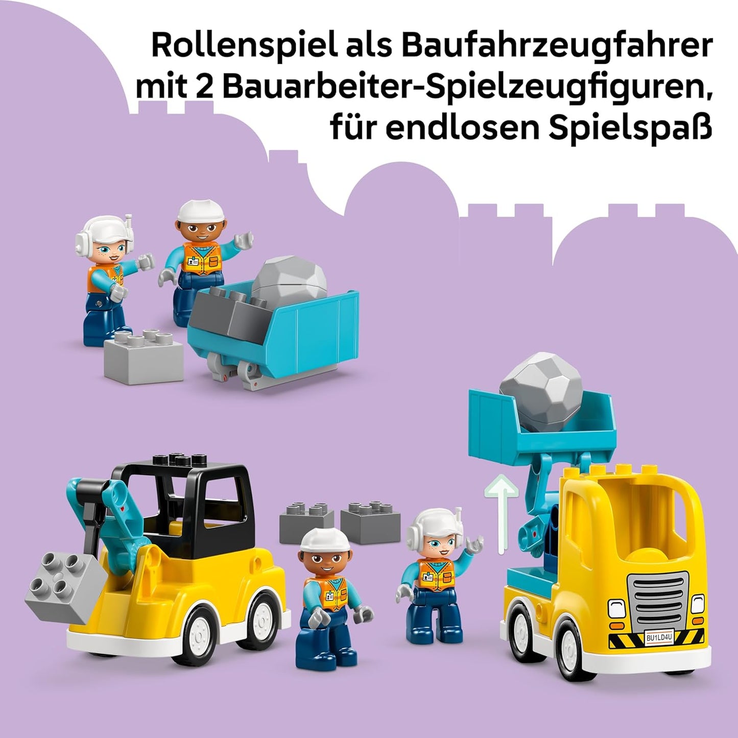 3-in-1 Baufahrzeuge-Set