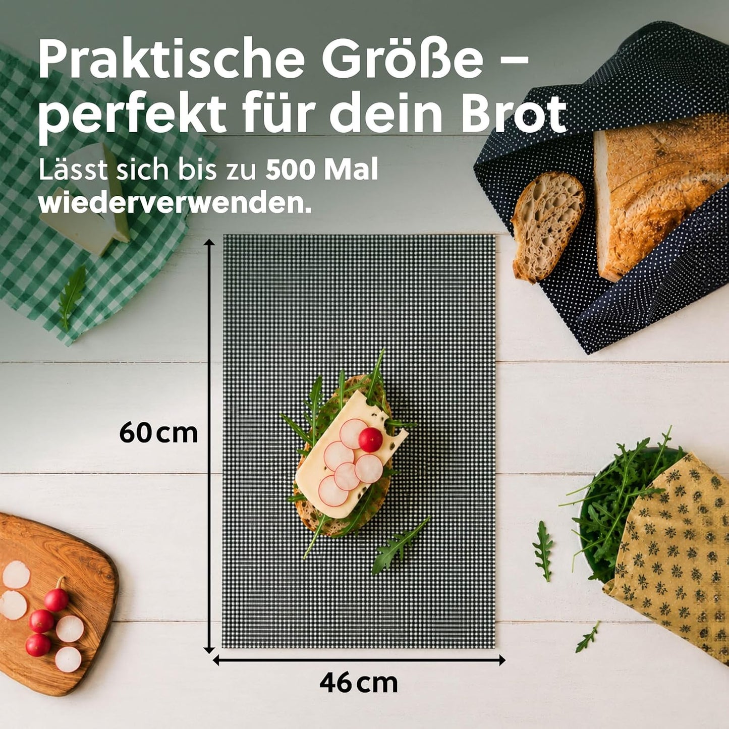 XXL Bienenwachstuch für Brote