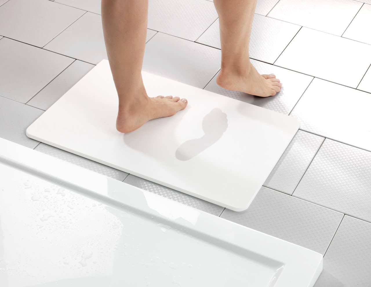 Badezimmervorlage Simi, Weiß Simi