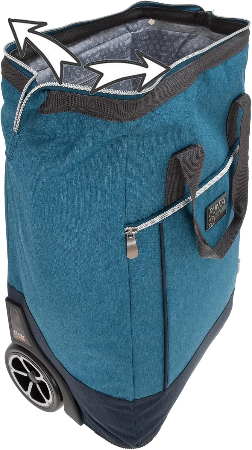 Grossrad-Einkaufsroller 10303 mit Thermotasche, Two Tone Blau 4600