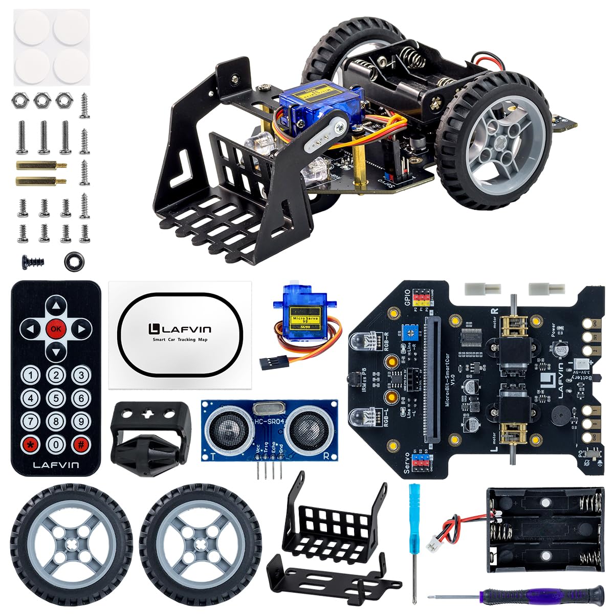 MicroBit Smart Robot Car für MakeCode & MicroPython