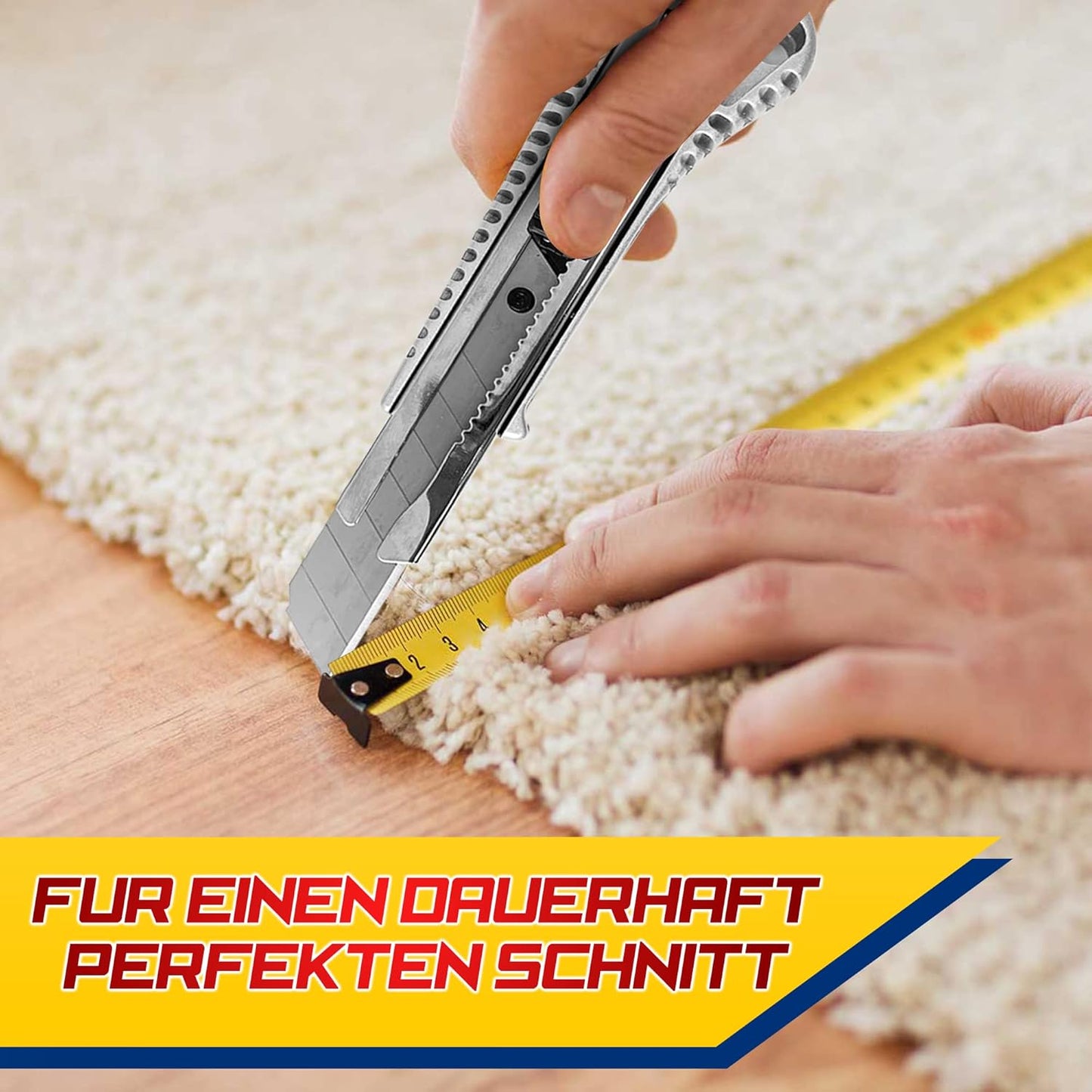Cuttermesser-Set und 100 x Abbrechklingen, 10 Stück ink 100 Klinge