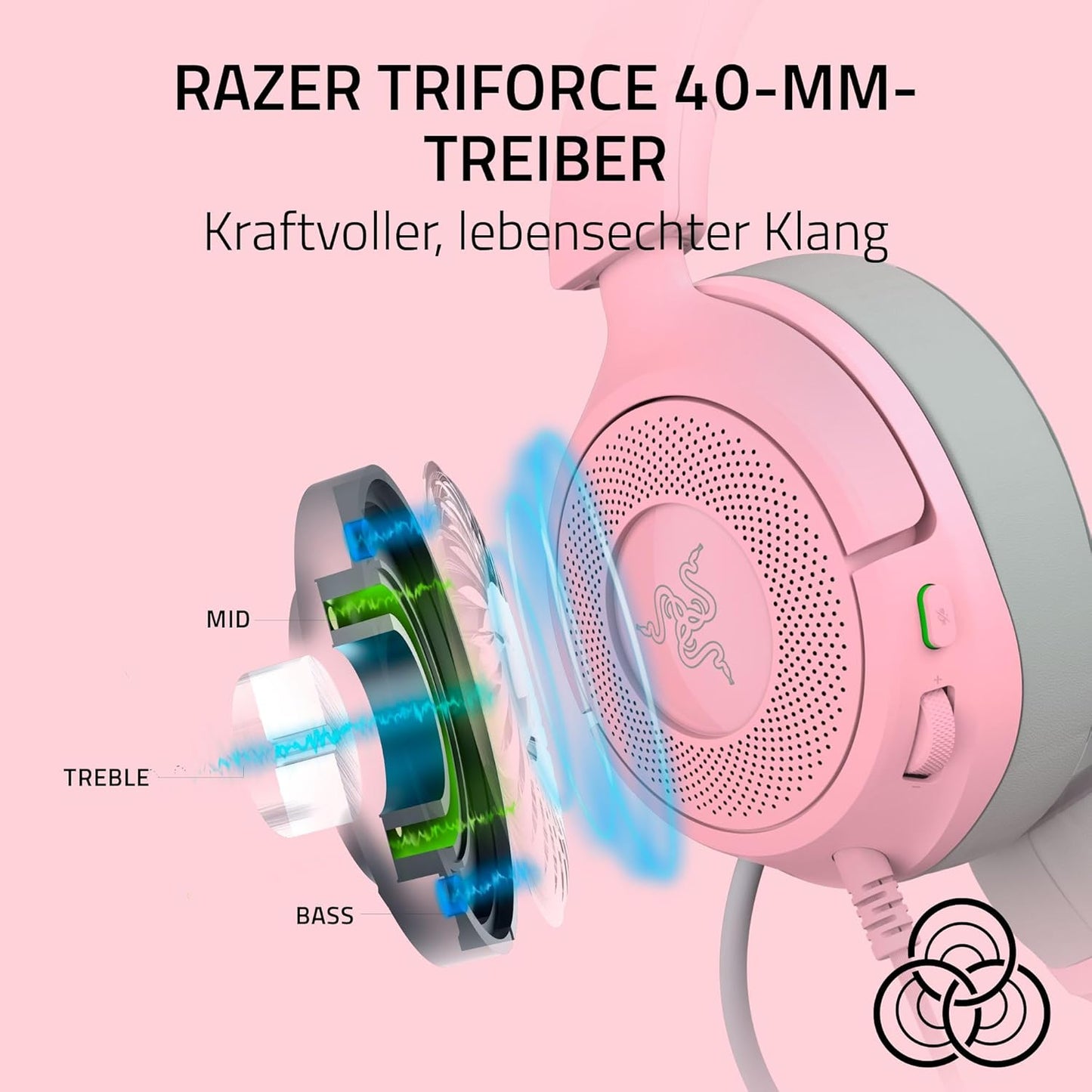 Kitty V3 X Kabelgebundenes Gaming-Headset mit Katzenohren, Quartz Kraken Kitty V3 X