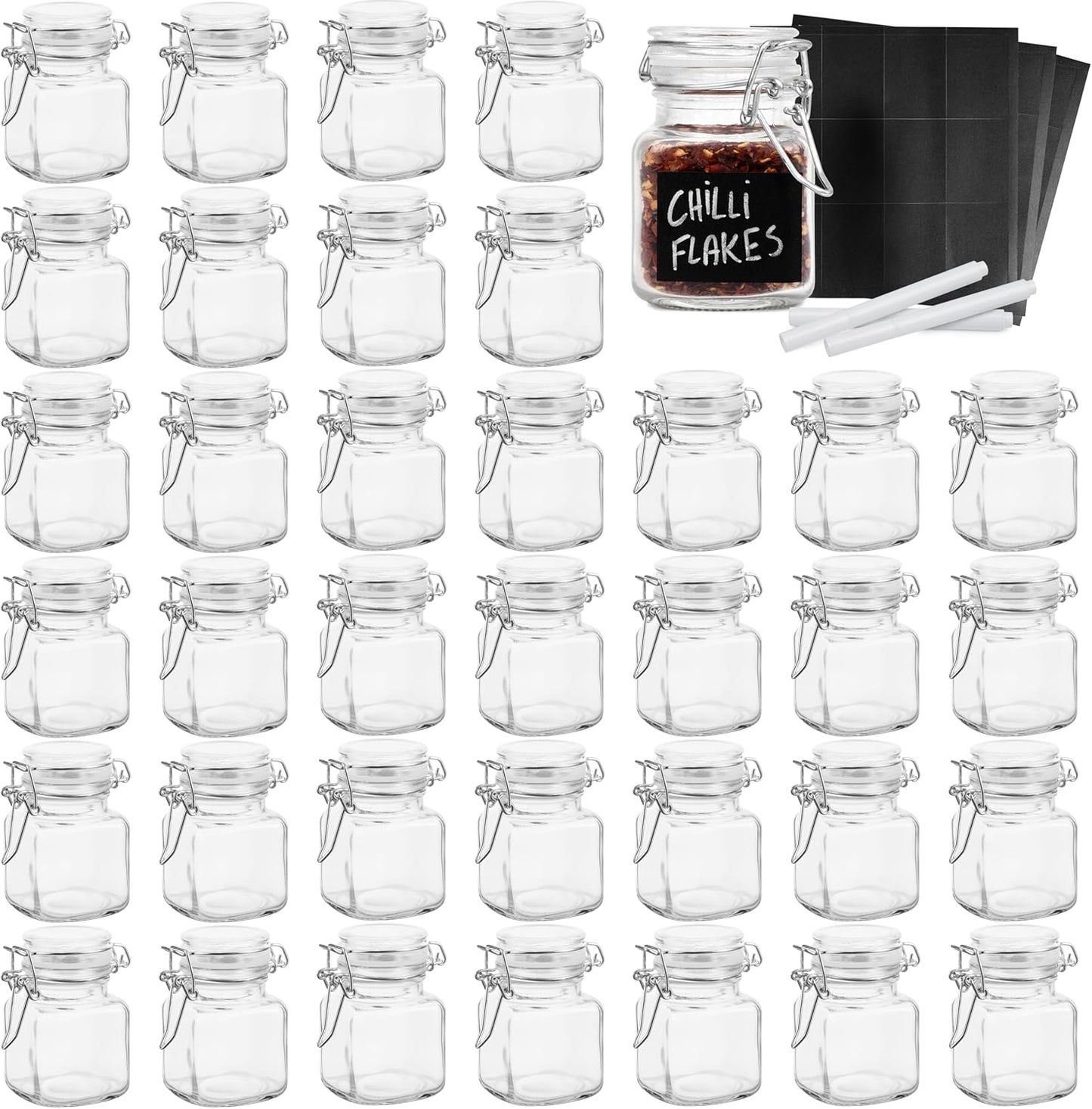 36-teiliges Gewürzgläser-Set, 36