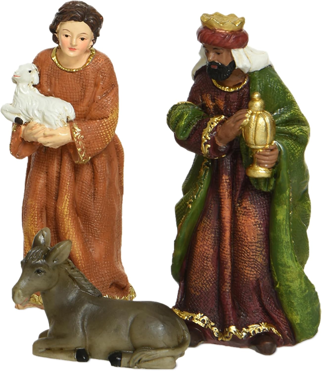 10-teiliges Weihnachtskrippenfiguren-Set