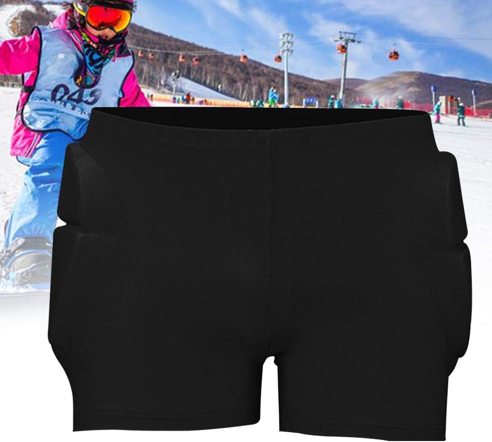 Gepolsterte Hüft-Shorts für Kinder, M Schwarz