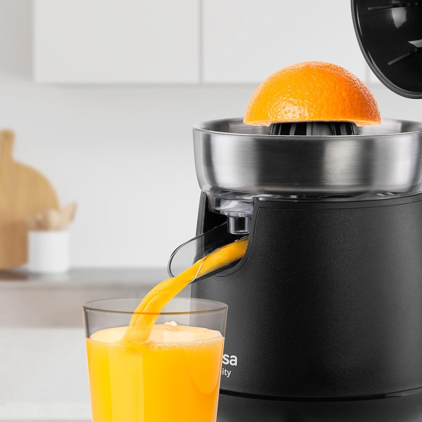 Zitruspresse Vitality, Elektrischer Hebel